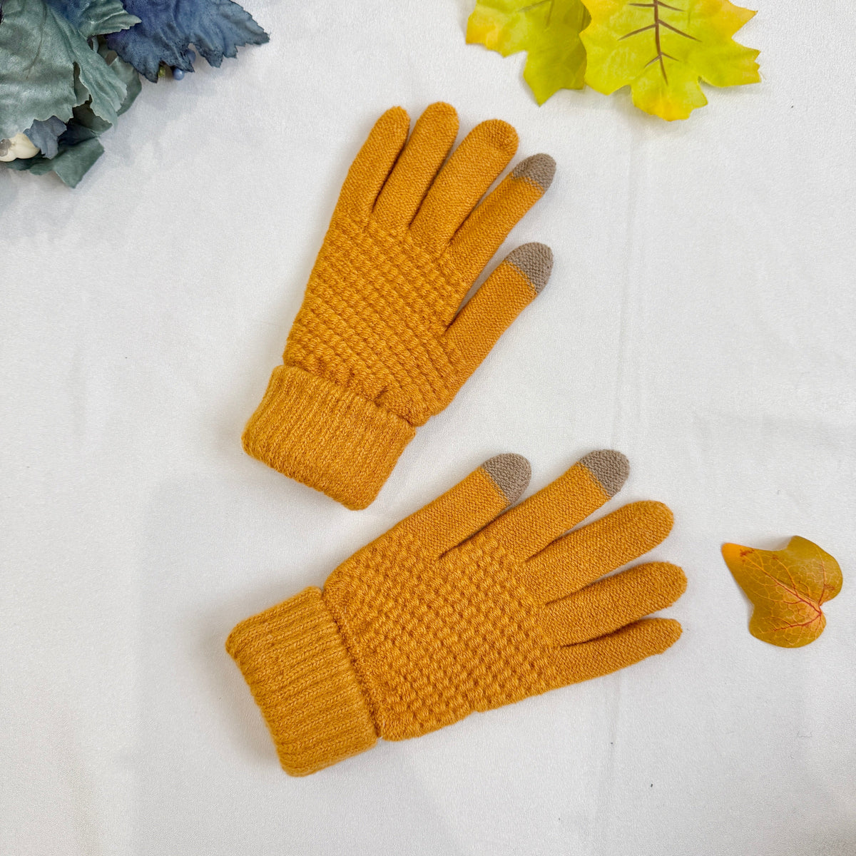 Winter Knitted Style Gloves with Touch Screen