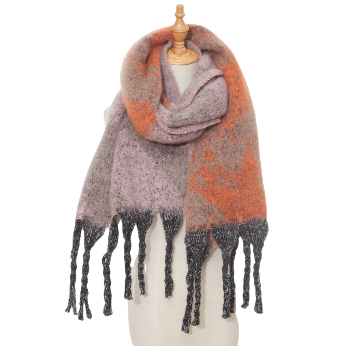 Star and Stripe Tassel Blanket Scarf