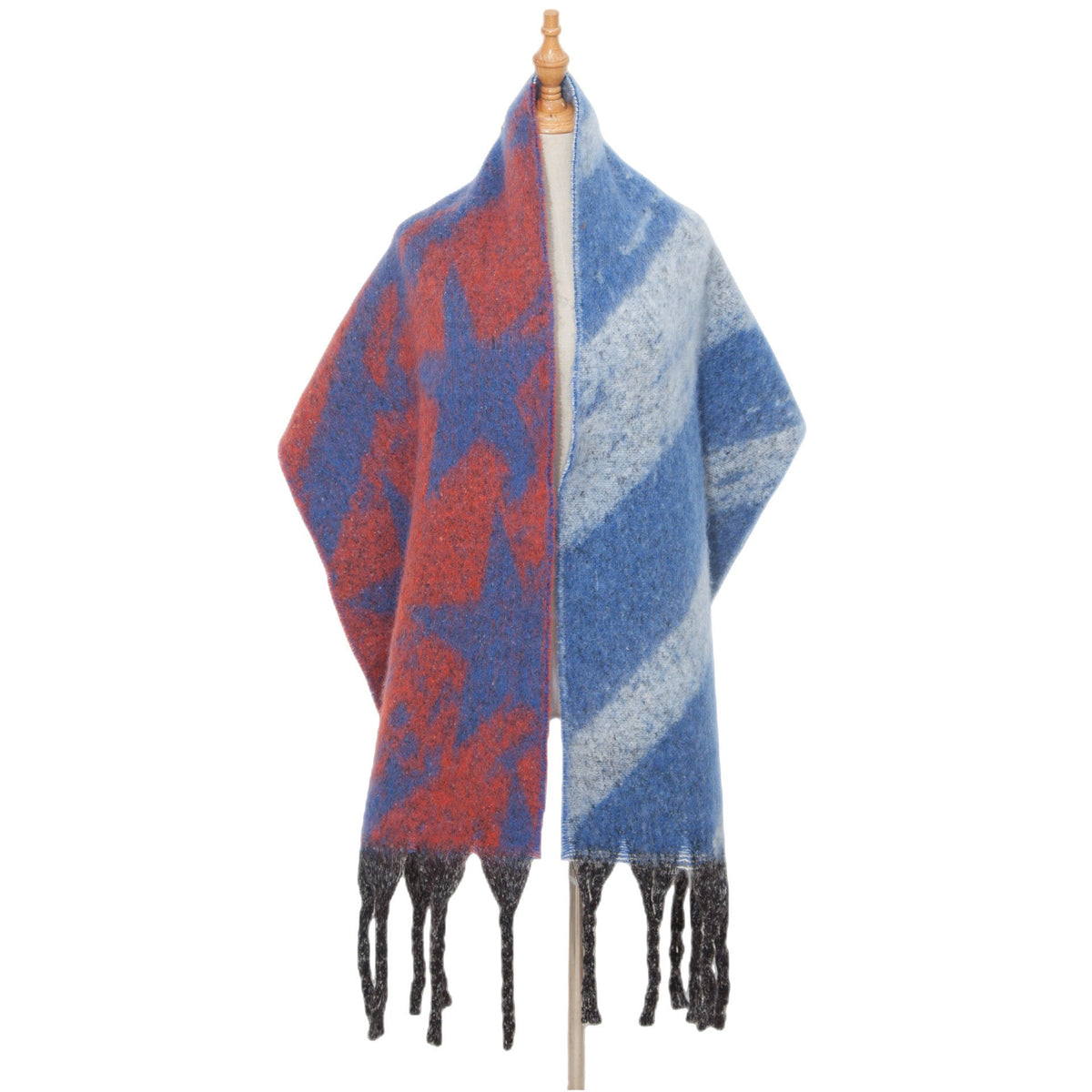 Star and Stripe Tassel Blanket Scarf
