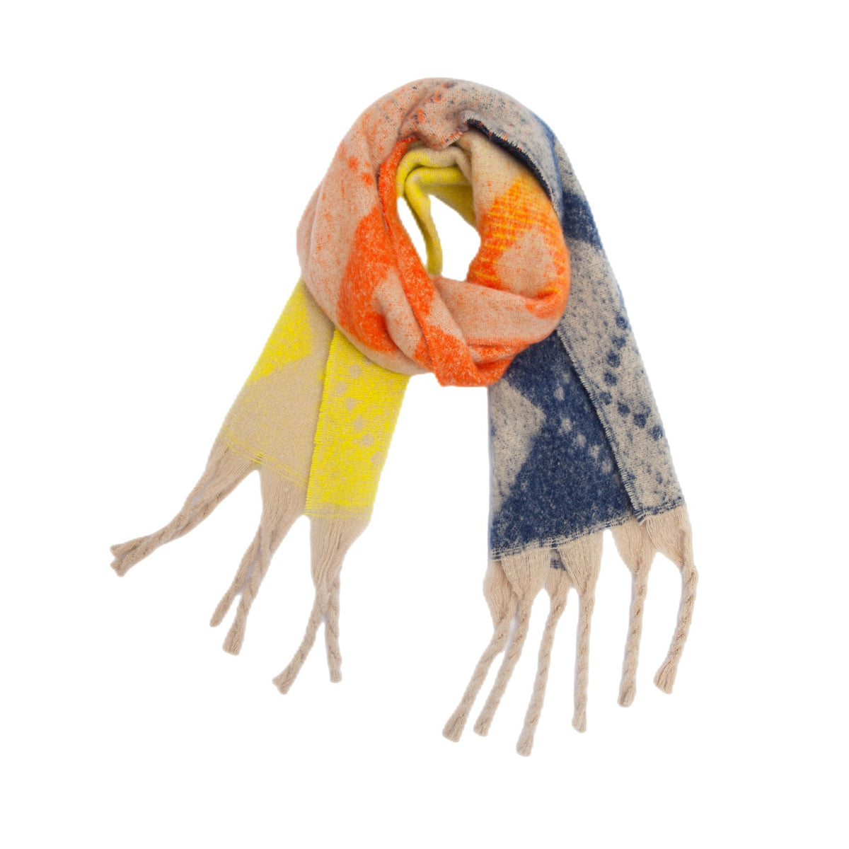 Diamond Argyle Fringe Blanket Scarf Wrap