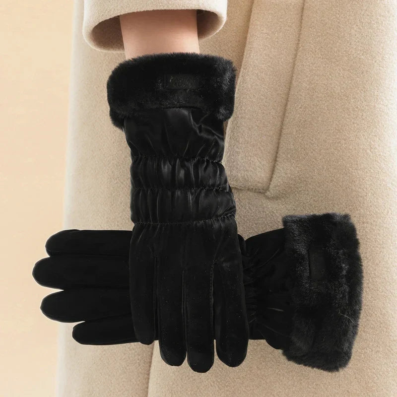 Cashmere Lining Touchscreen Gloves