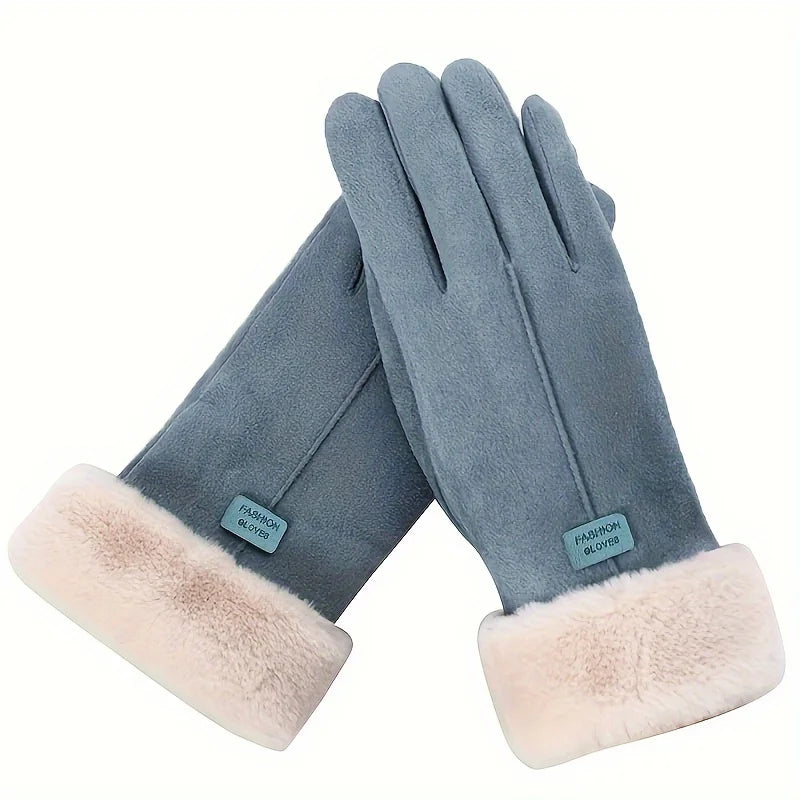Women's Winter Warm Touchscreen Gloves Plush Lined Thick Outdoor