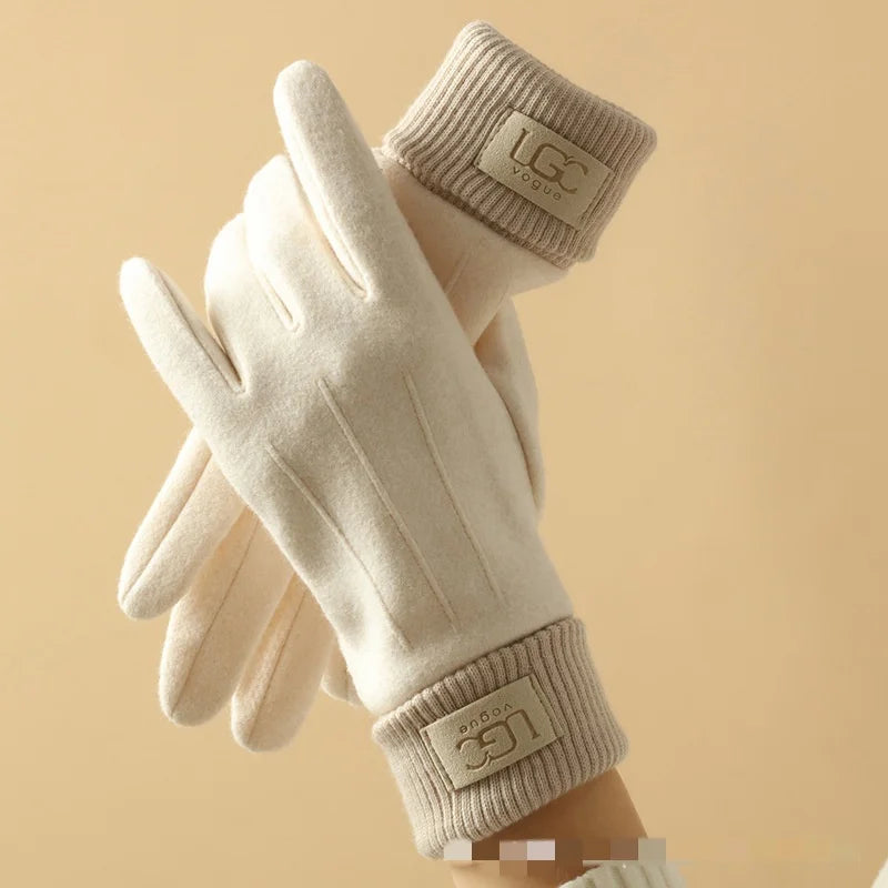 Cashmere-Blend Touchscreen Gloves