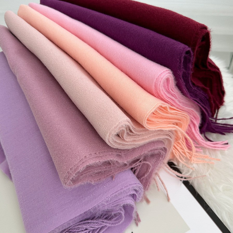 Oversized Brushed Tassel Blanket Scarf Wrap