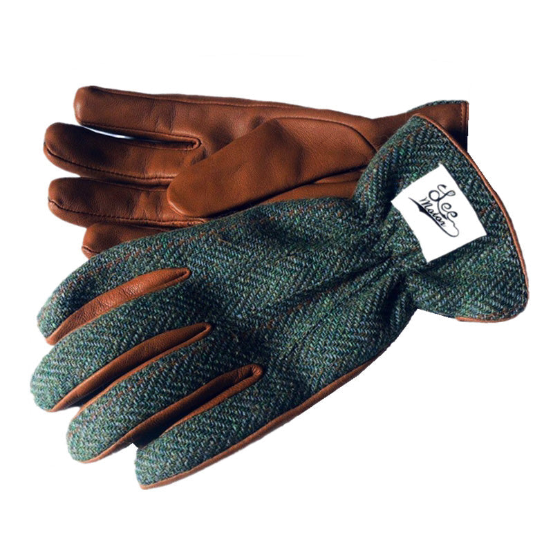 Fleece-lined Motorcycle Touch Screen Leather Gloves